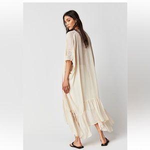 Free People Lovers Lane Ruffle Kimono